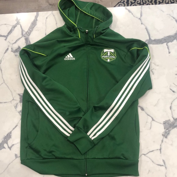 adidas Other - Adidas soccer Portland timbers zip up hoodie sz L